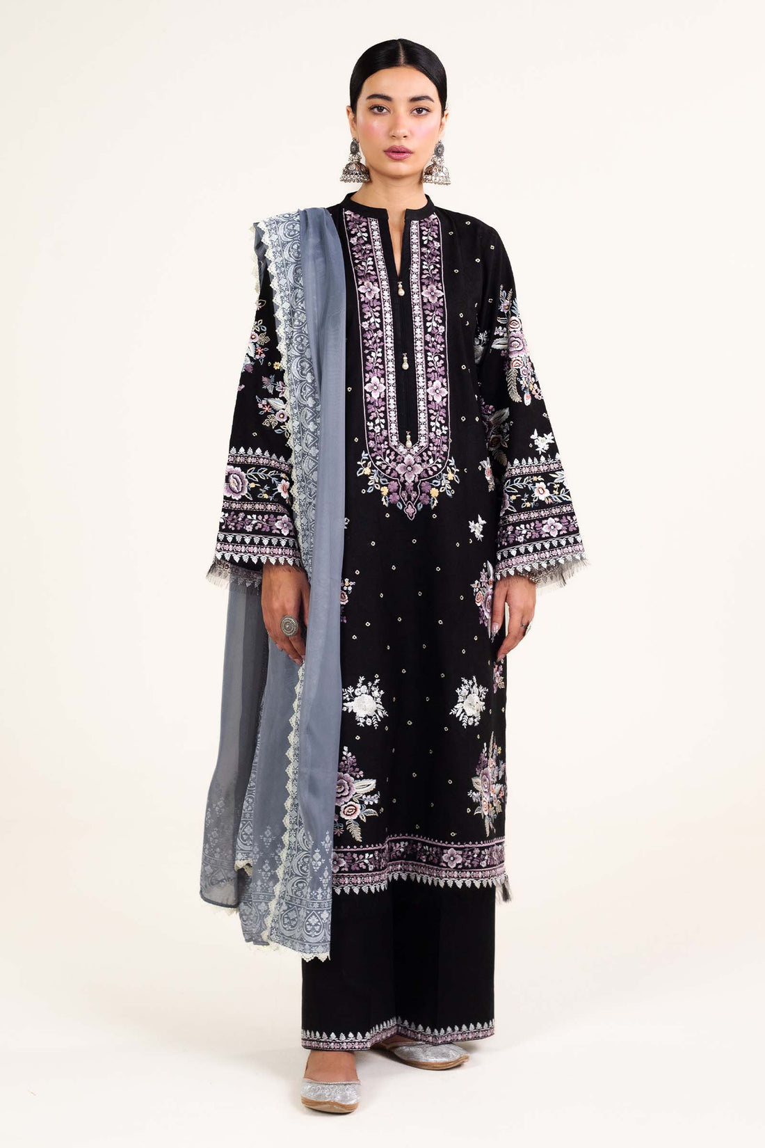 Zara Shahjahan | Stitched Lawn 24 | SL-SIFFA-4B - Aqsa Fabrics