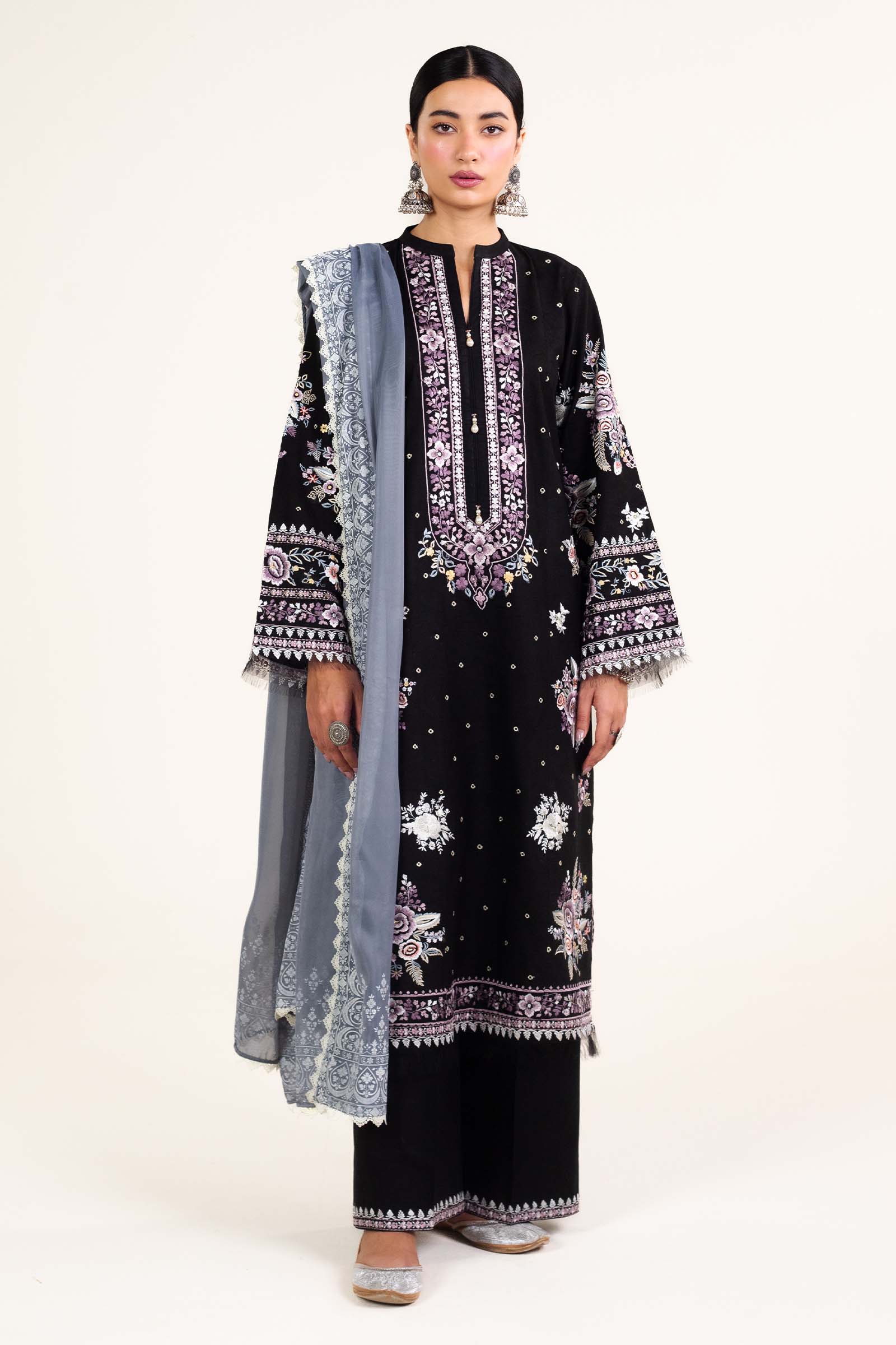 Zara Shahjahan | Stitched Lawn 24 | SL-SIFFA-4B - Aqsa Fabrics