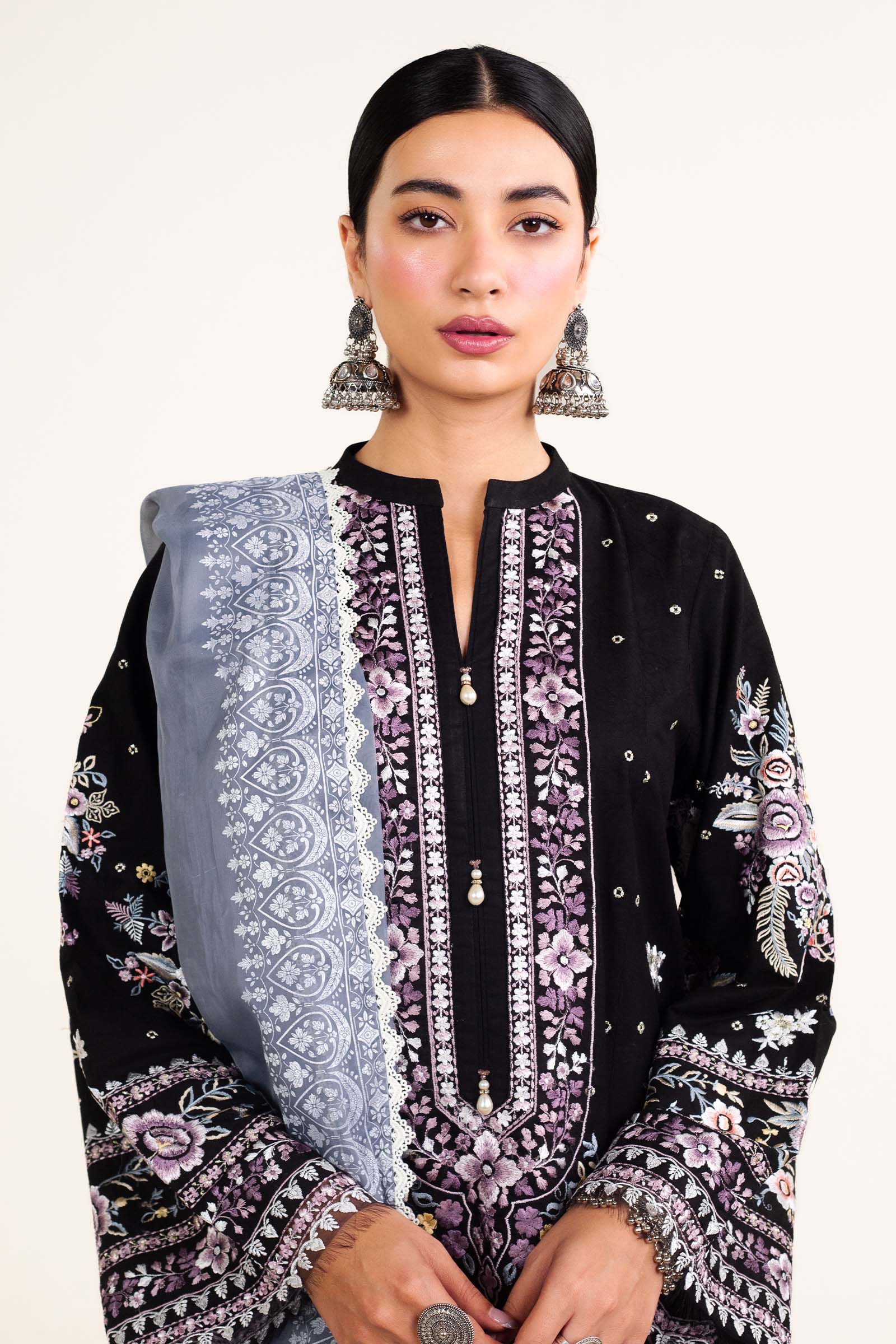 Zara Shahjahan | Stitched Lawn 24 | SL-SIFFA-4B - Aqsa Fabrics