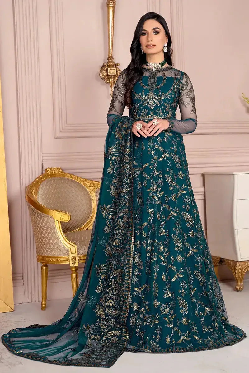 Zarif | Afreen Formals | ZA 01 EVERGREEN - Aqsa Fabrics