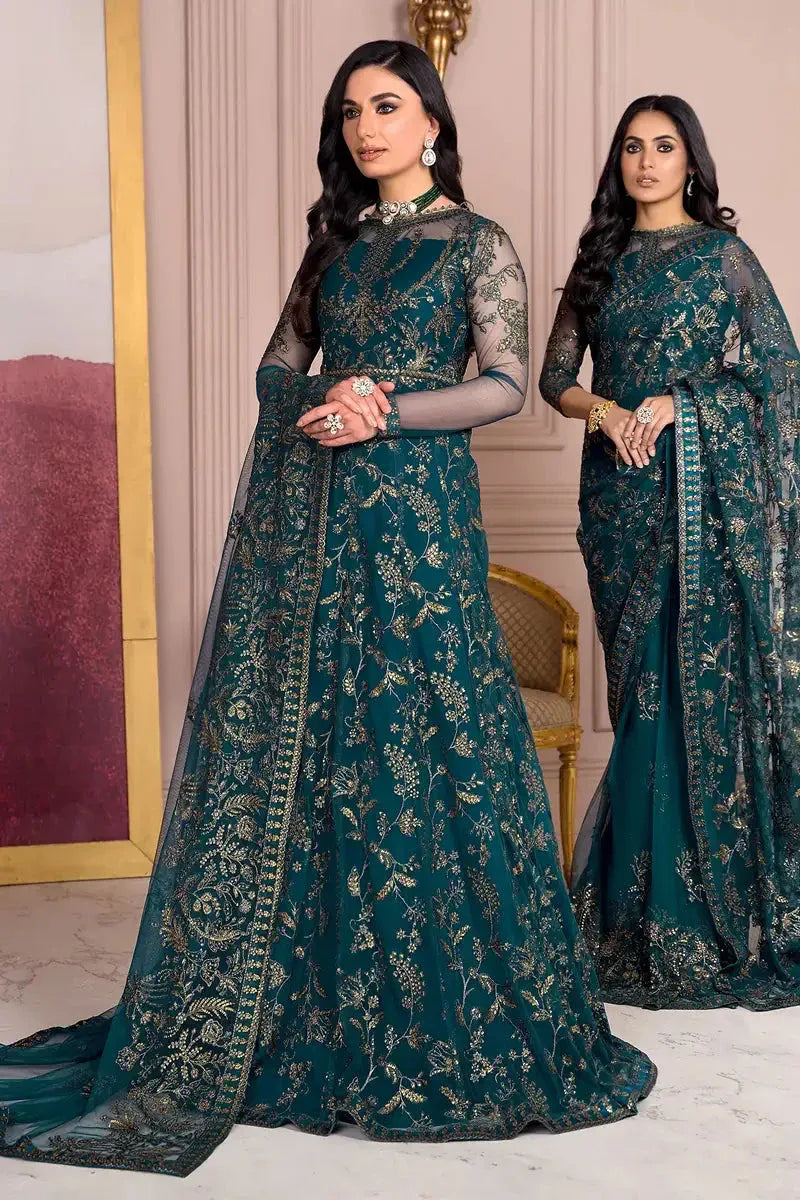 Zarif | Afreen Formals | ZA 01 EVERGREEN - Aqsa Fabrics