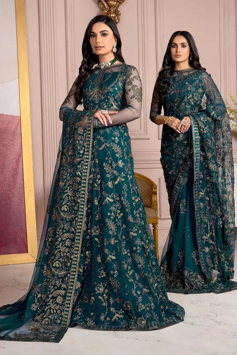 Zarif | Afreen Formals | ZA 01 EVERGREEN - Aqsa Fabrics