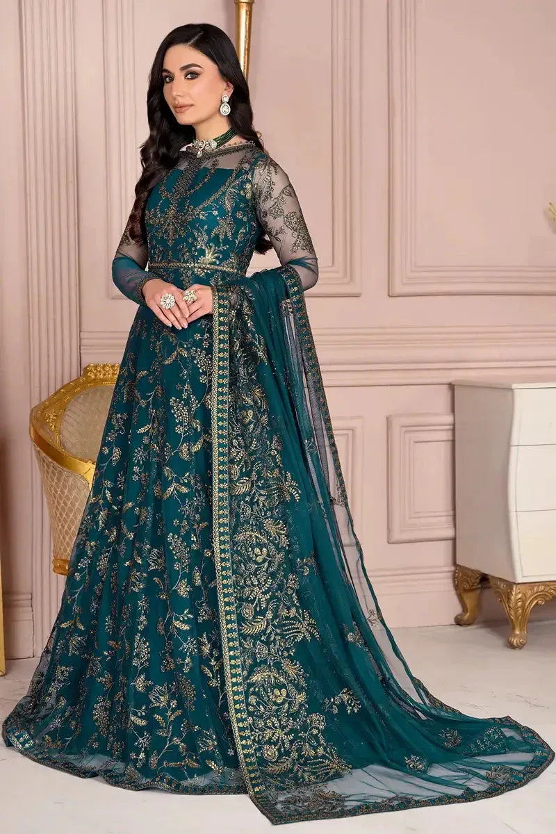 Zarif | Afreen Formals | ZA 01 EVERGREEN - Aqsa Fabrics