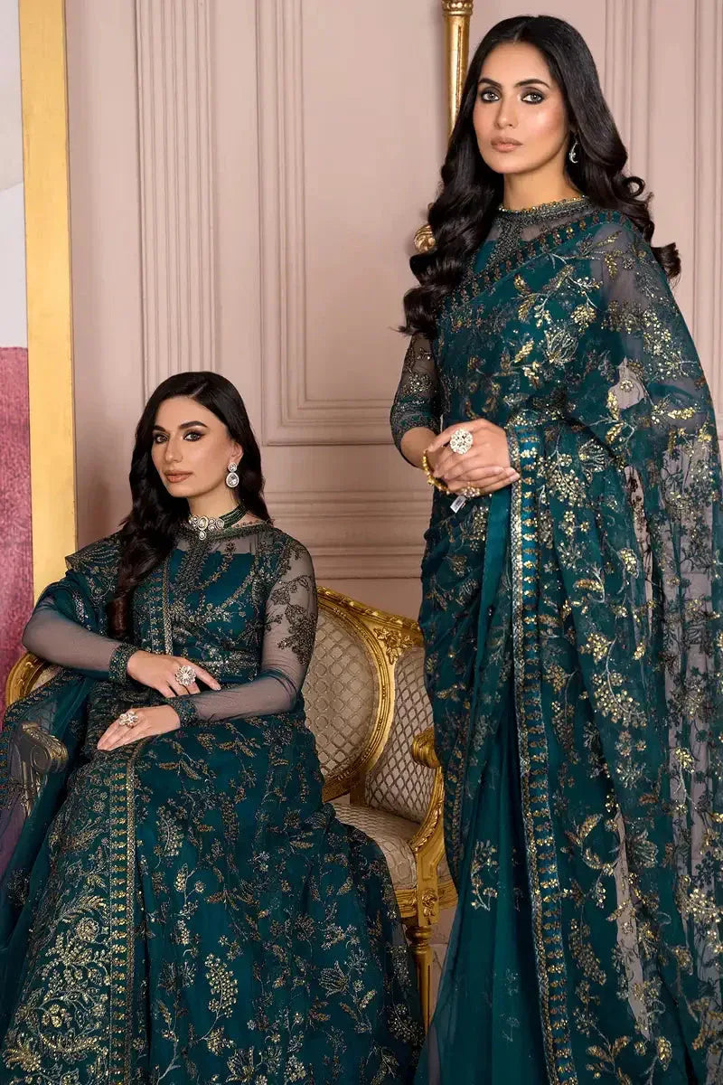 Zarif | Afreen Formals | ZA 01 EVERGREEN - Aqsa Fabrics