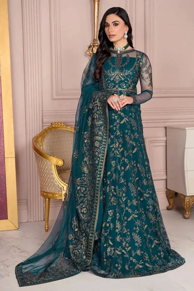 Zarif | Afreen Formals | ZA 01 EVERGREEN - Aqsa Fabrics