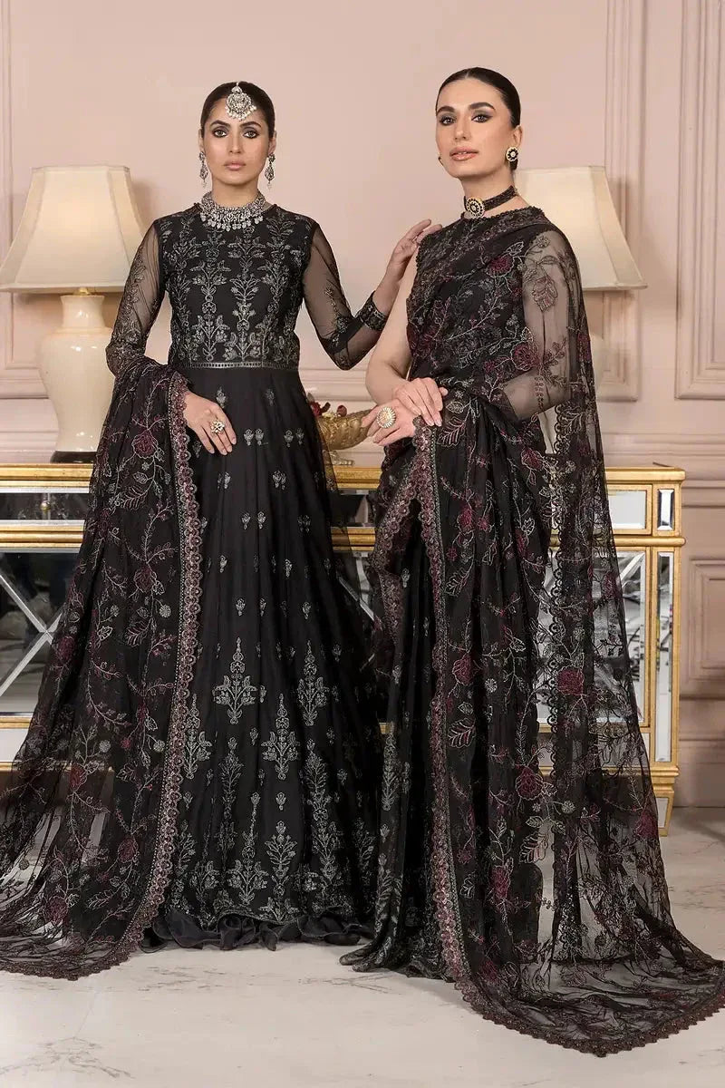 Zarif | Afreen Formals | ZA 03 BLACK AFFAIR - Aqsa Fabrics