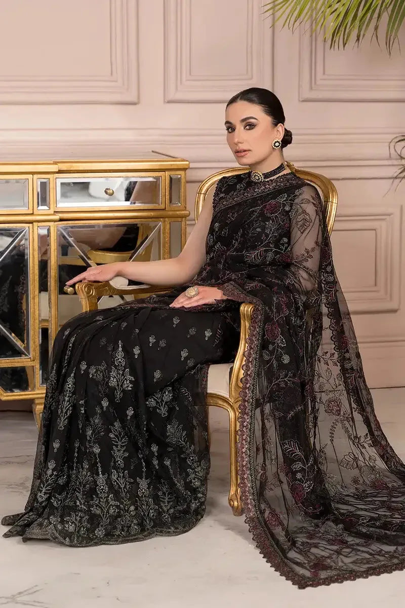 Zarif | Afreen Formals | ZA 03 BLACK AFFAIR - Aqsa Fabrics