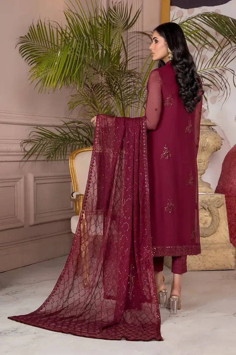 Zarif | Afreen Formals | ZA 04 MULBERRY - Aqsa Fabrics