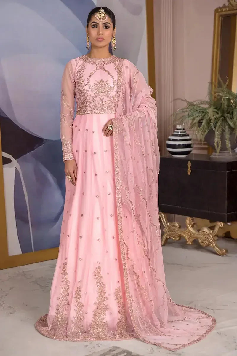 Zarif | Afreen Formals | ZA 06 FRENCH ROSE - Aqsa Fabrics