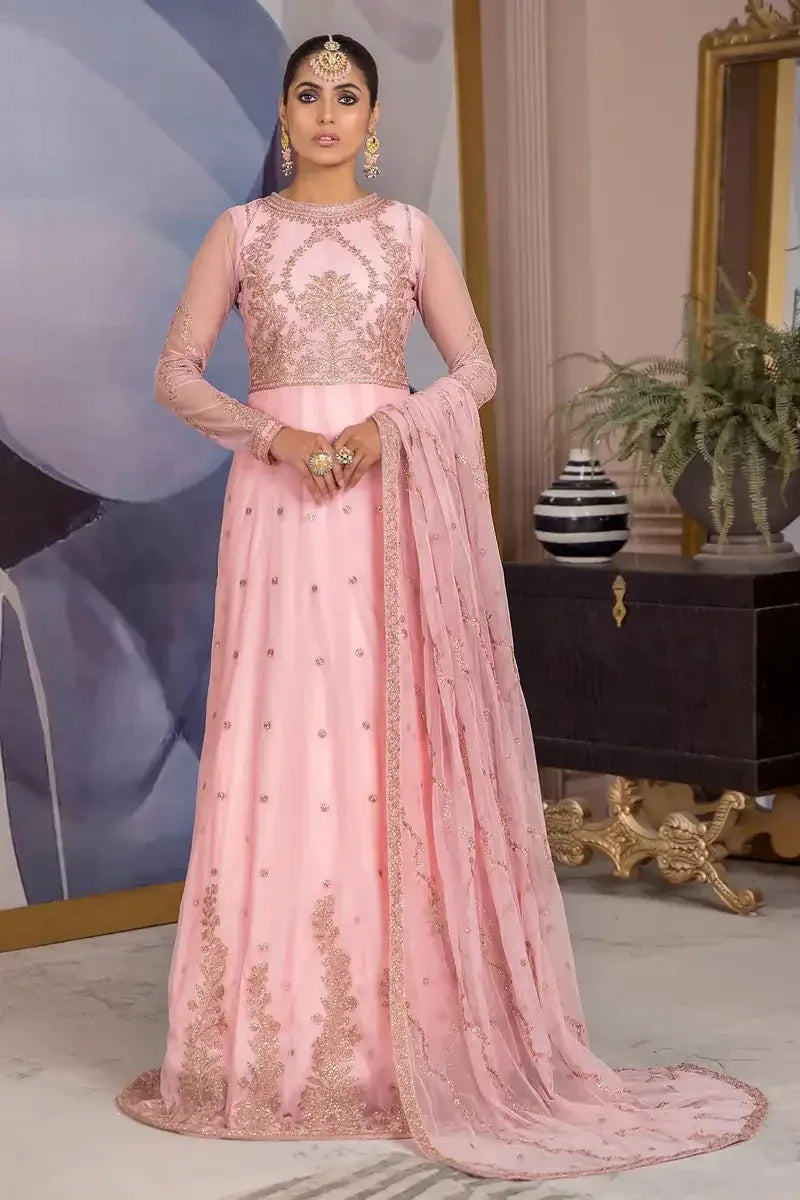 Zarif | Afreen Formals | ZA 06 FRENCH ROSE - Aqsa Fabrics