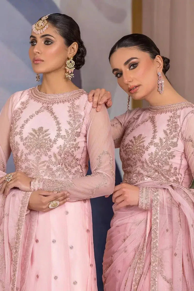 Zarif | Afreen Formals | ZA 06 FRENCH ROSE - Aqsa Fabrics