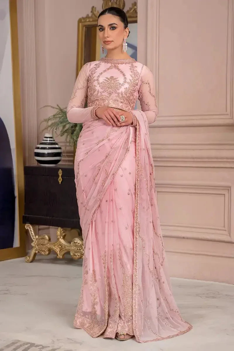 Zarif | Afreen Formals | ZA 06 FRENCH ROSE - Aqsa Fabrics