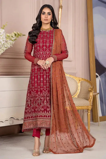 Zarif | Afreen Formals | ZA 08 GARNET - Aqsa Fabrics