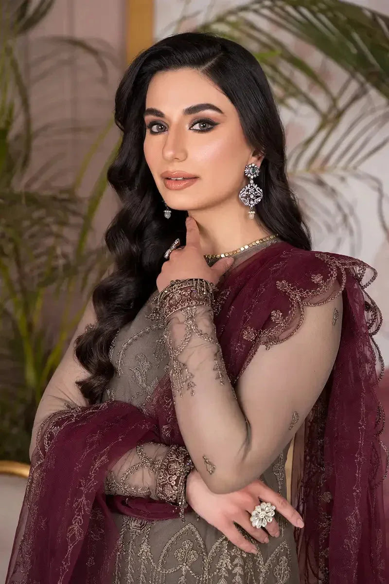 Zarif | Afreen Formals | ZA 10 DOVE - Aqsa Fabrics