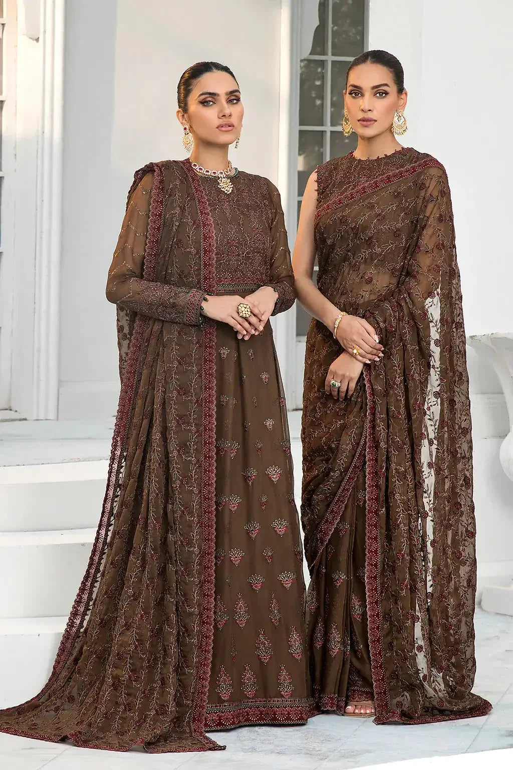 Zarif | DE LUXURY Formals | HAZEL WOOD - Aqsa Fabrics