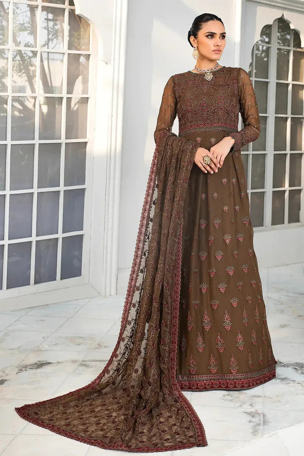 Zarif | DE LUXURY Formals | HAZEL WOOD - Aqsa Fabrics
