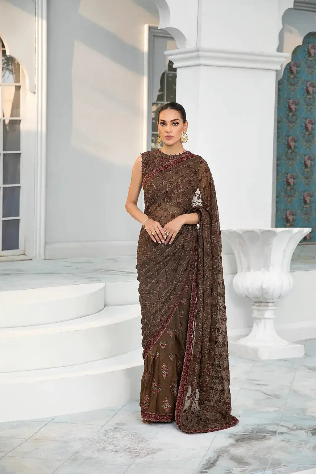 Zarif | DE LUXURY Formals | HAZEL WOOD - Aqsa Fabrics