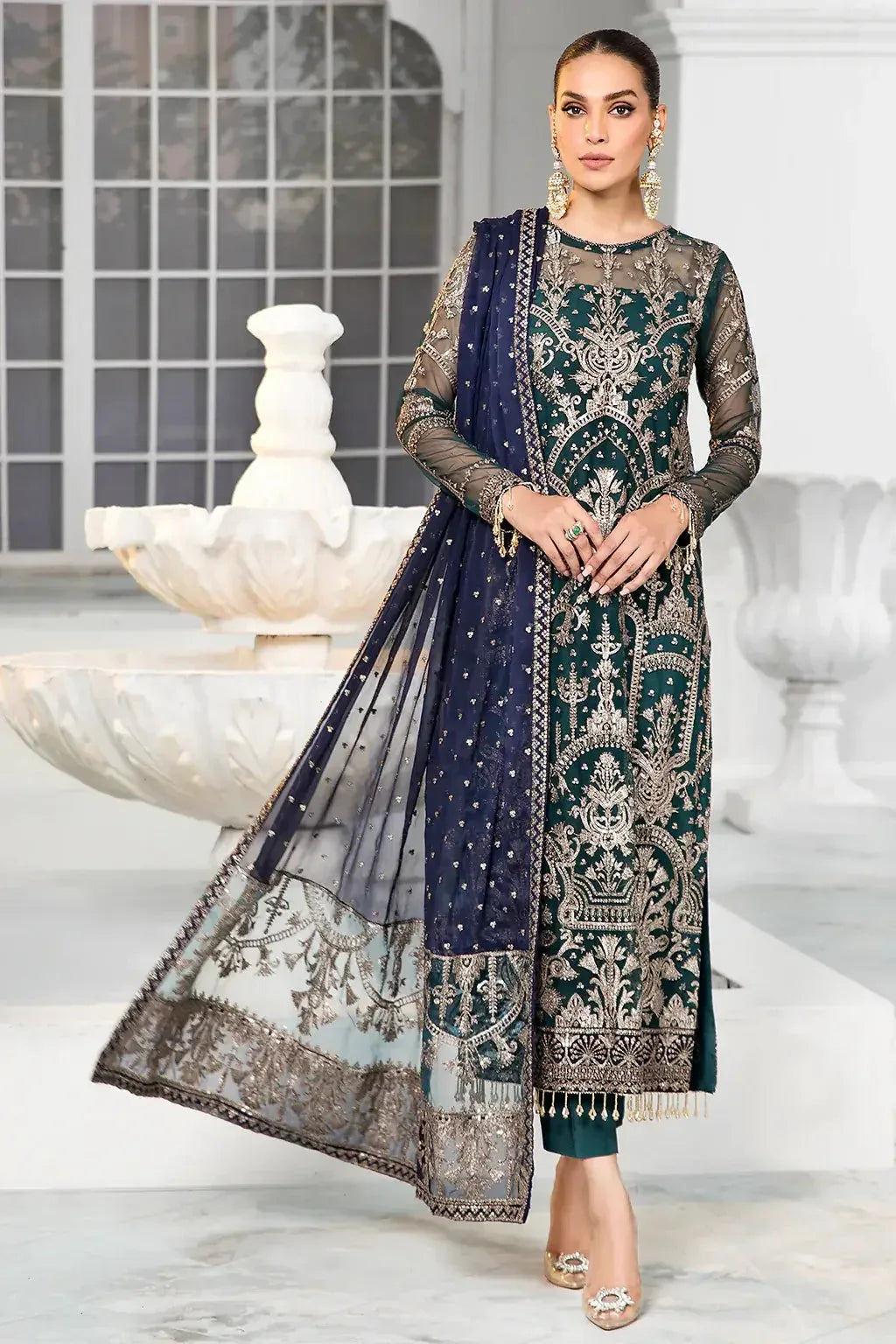 Zarif | DE LUXURY Formals | MEADOW - Aqsa Fabrics