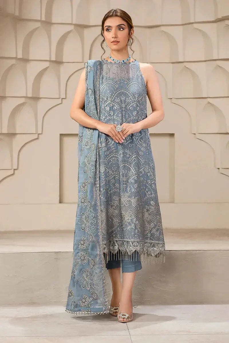 Zarif | Falak Formals | ZF 05 BLUE BELL - Aqsa Fabrics