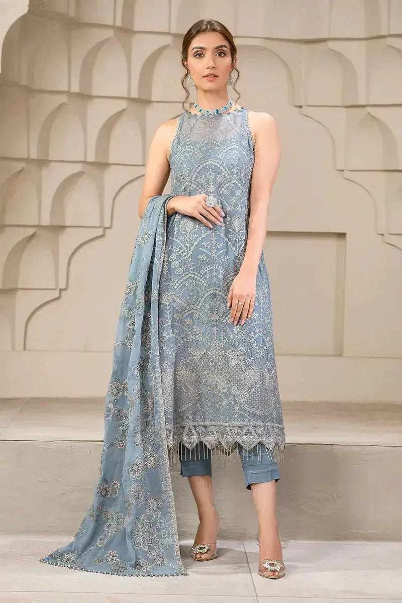 Zarif | Falak Formals | ZF 05 BLUE BELL - Aqsa Fabrics