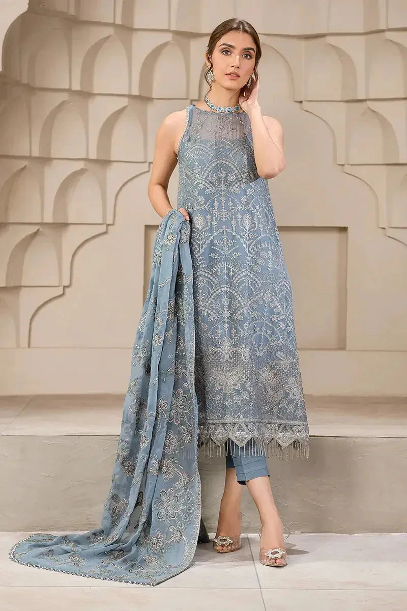 Zarif | Falak Formals | ZF 05 BLUE BELL - Aqsa Fabrics