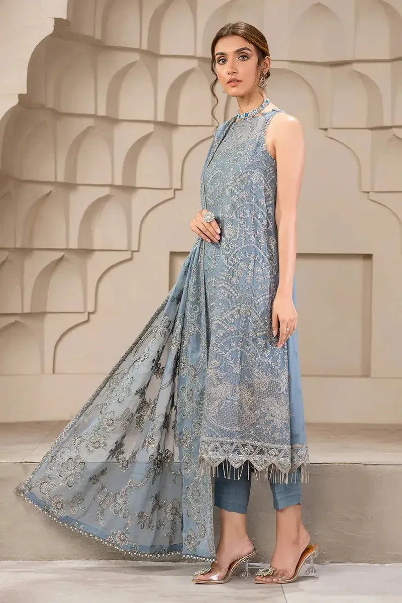 Zarif | Falak Formals | ZF 05 BLUE BELL - Aqsa Fabrics