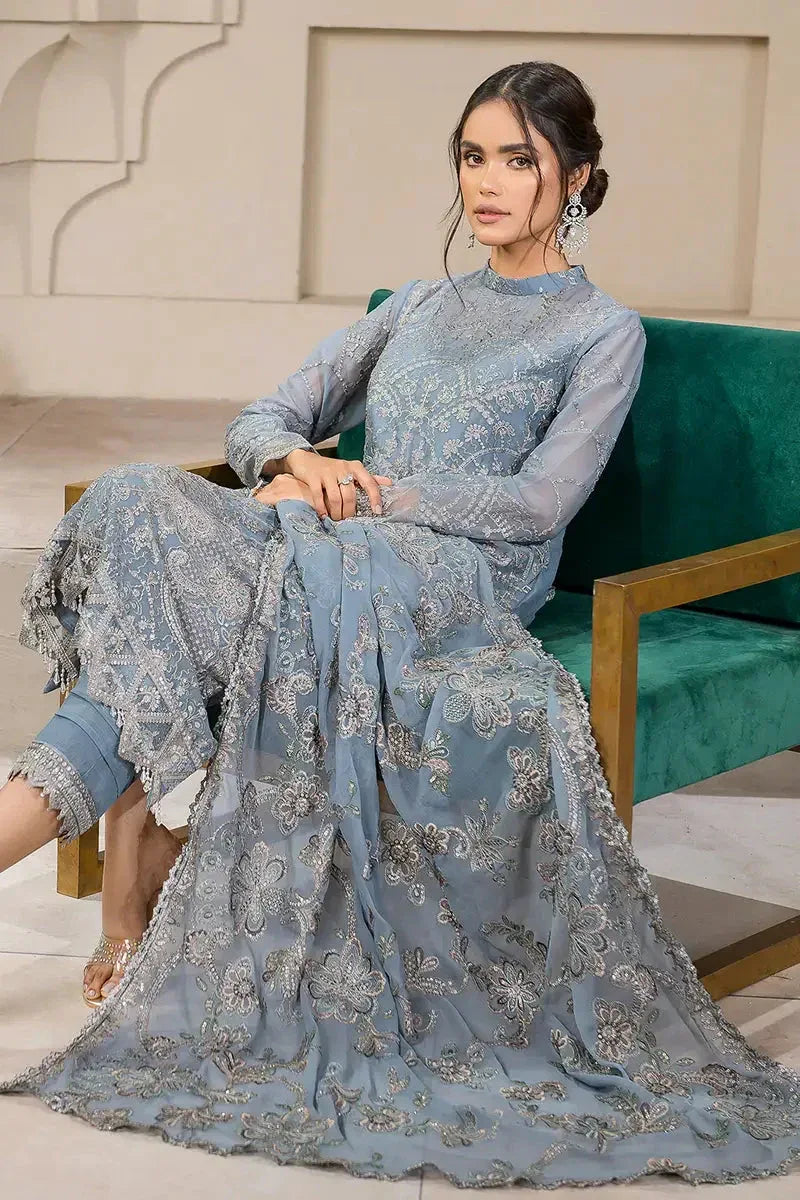 Zarif | Falak Formals | ZF 05 BLUE BELL - Aqsa Fabrics