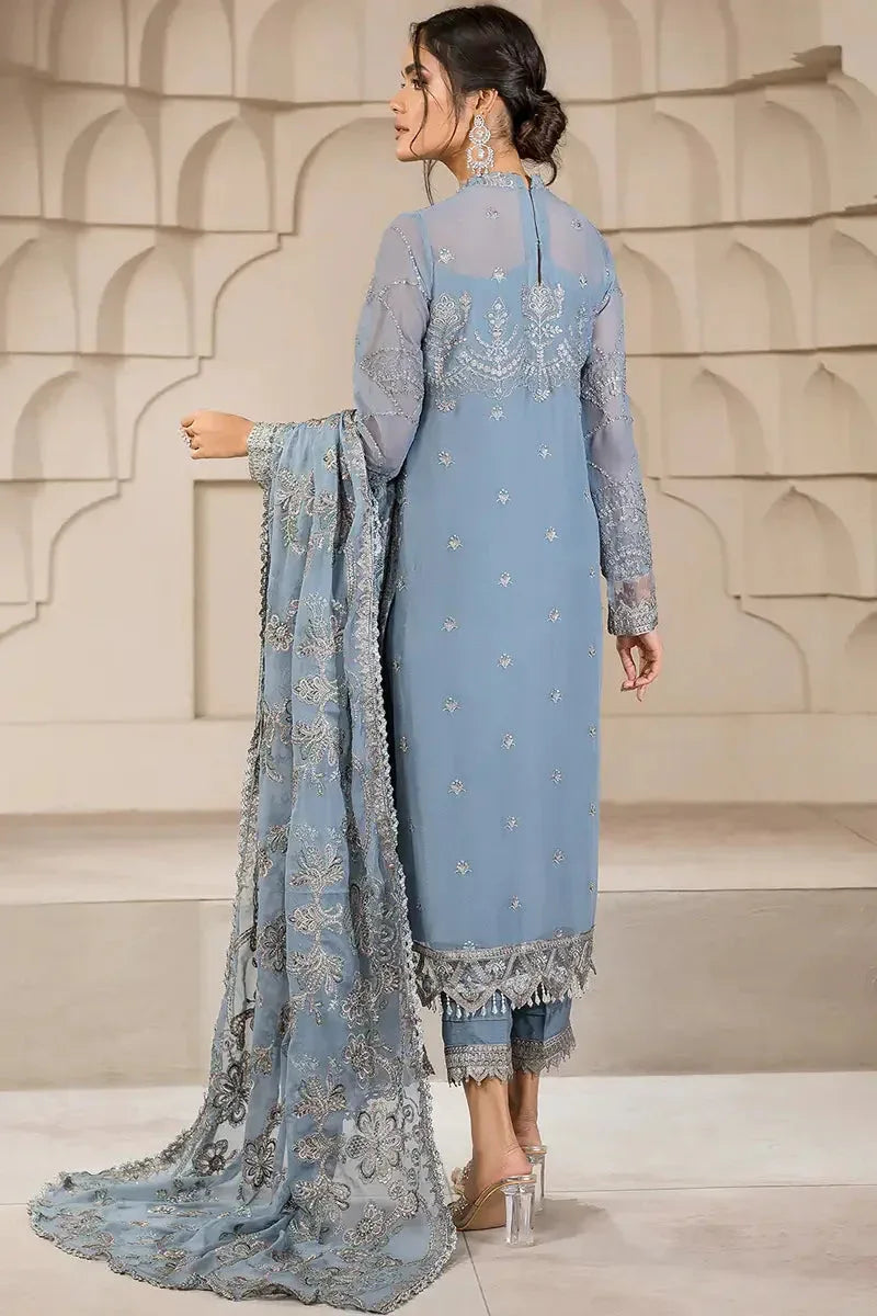 Zarif | Falak Formals | ZF 05 BLUE BELL - Aqsa Fabrics
