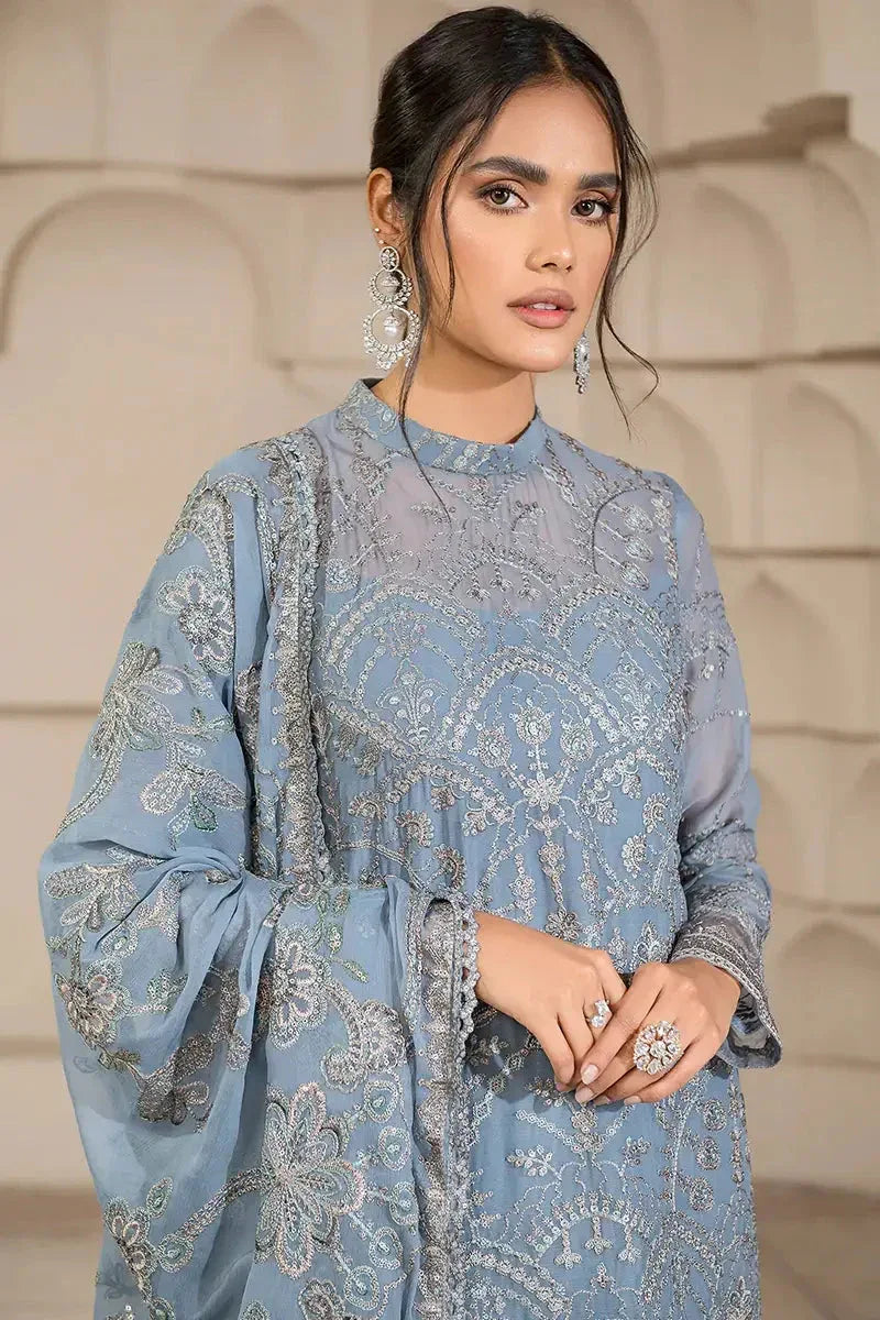 Zarif | Falak Formals | ZF 05 BLUE BELL - Aqsa Fabrics