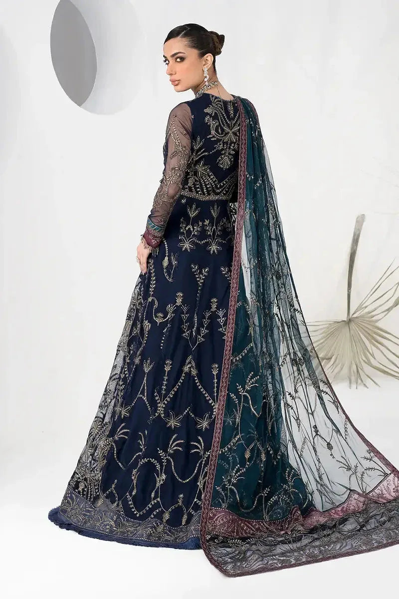 Zarif | LA CELESTE LUXURY Formals | ZLC 01 BLUEBERRY - Aqsa Fabrics