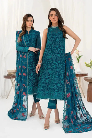 Zarif | LA CELESTE LUXURY Formals | ZLC 03 GARDENIA - Aqsa Fabrics