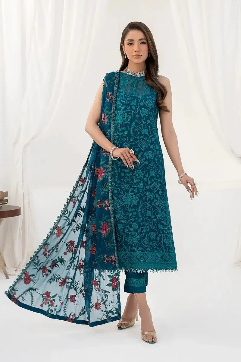 Zarif | LA CELESTE LUXURY Formals | ZLC 03 GARDENIA - Aqsa Fabrics