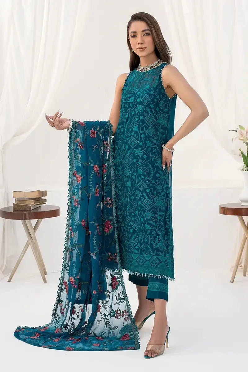 Zarif | LA CELESTE LUXURY Formals | ZLC 03 GARDENIA - Aqsa Fabrics