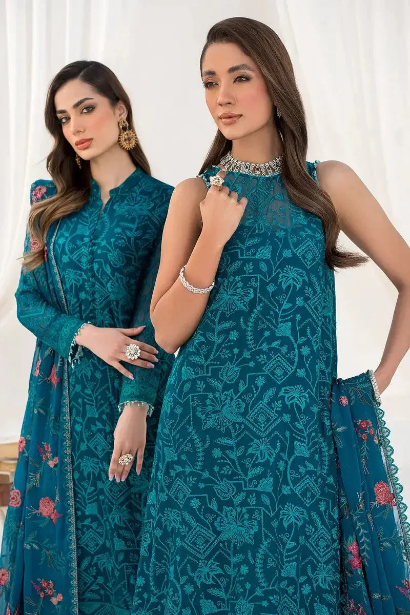 Zarif | LA CELESTE LUXURY Formals | ZLC 03 GARDENIA - Aqsa Fabrics