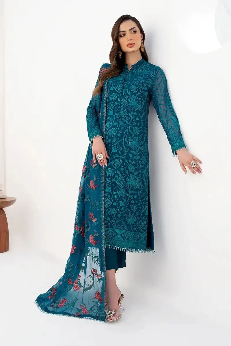 Zarif | LA CELESTE LUXURY Formals | ZLC 03 GARDENIA - Aqsa Fabrics