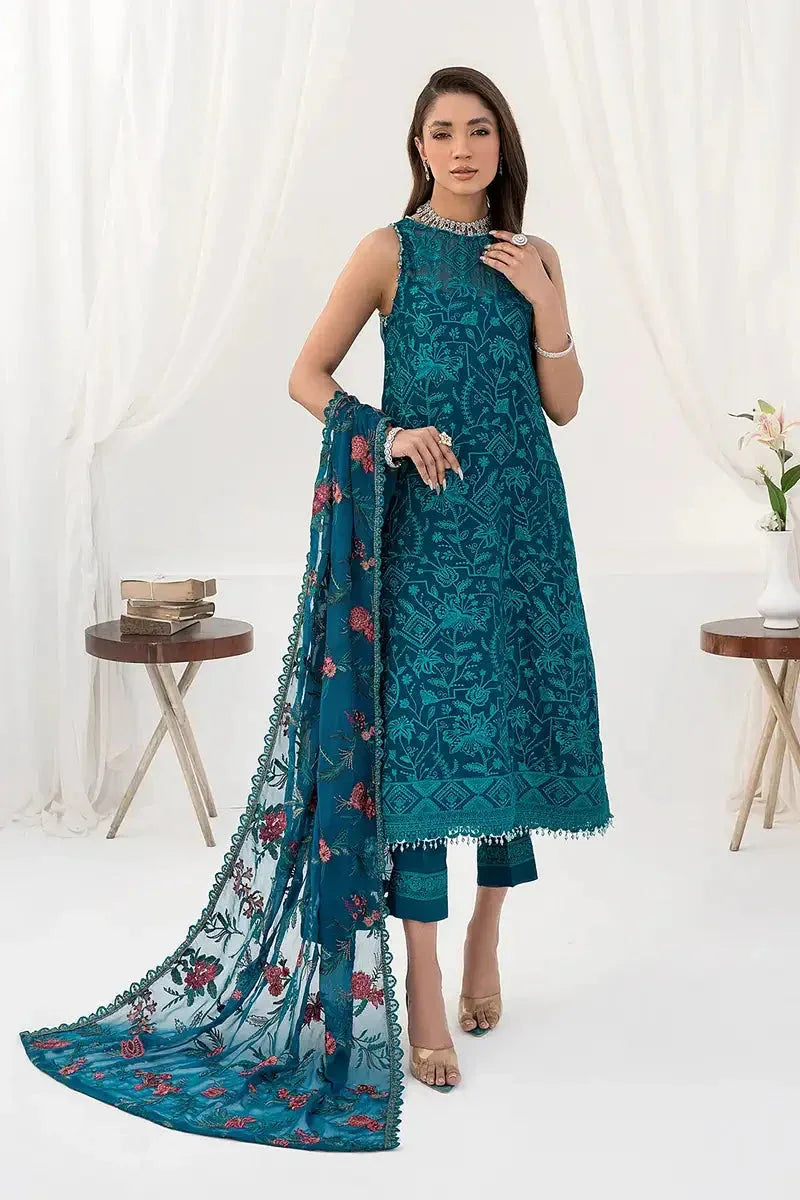 Zarif | LA CELESTE LUXURY Formals | ZLC 03 GARDENIA - Aqsa Fabrics