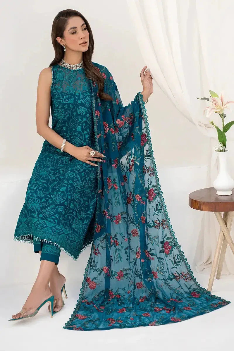 Zarif | LA CELESTE LUXURY Formals | ZLC 03 GARDENIA - Aqsa Fabrics