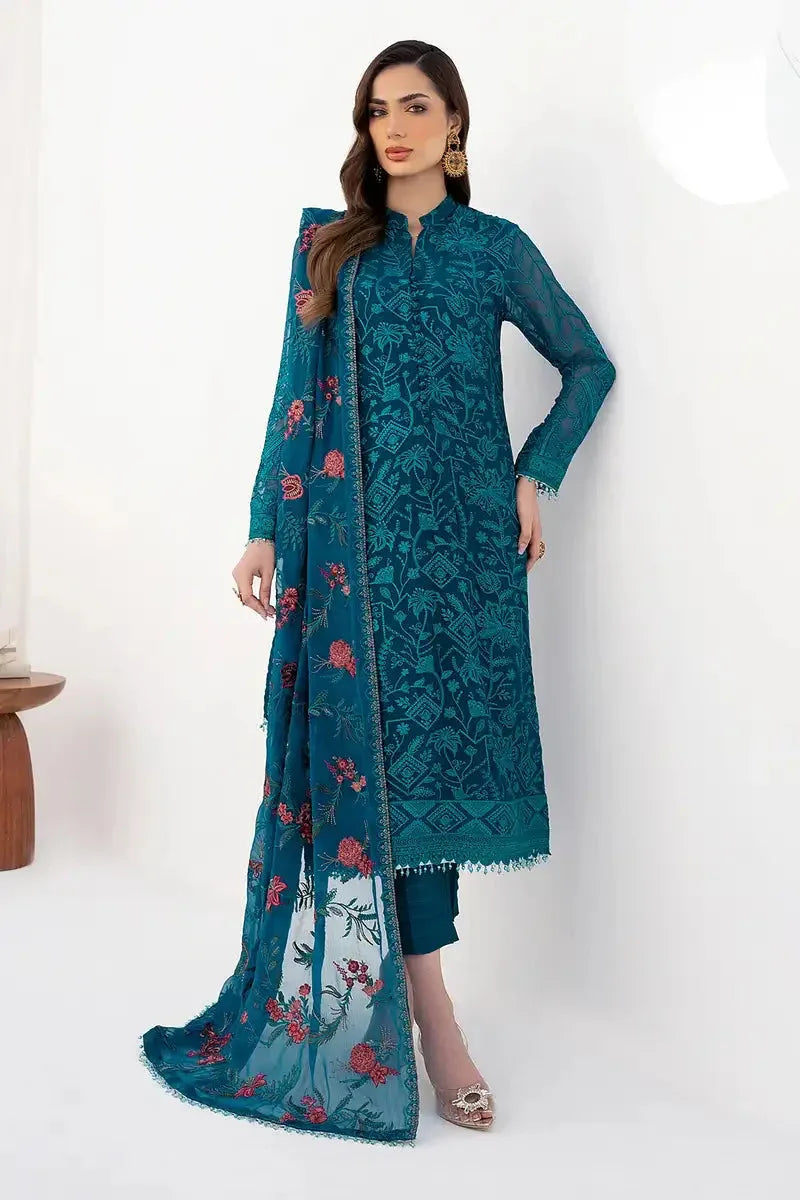 Zarif | LA CELESTE LUXURY Formals | ZLC 03 GARDENIA - Aqsa Fabrics