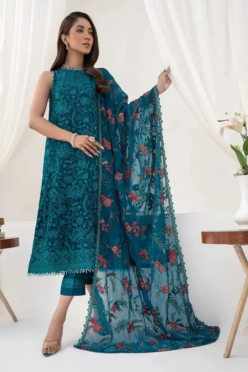 Zarif | LA CELESTE LUXURY Formals | ZLC 03 GARDENIA - Aqsa Fabrics