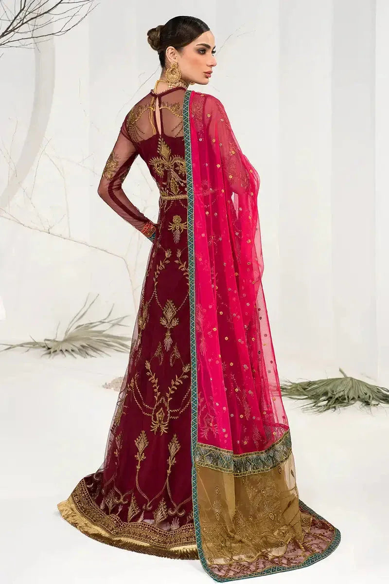 Zarif | LA CELESTE LUXURY Formals | ZLC 04 BURNT ROSE - Aqsa Fabrics