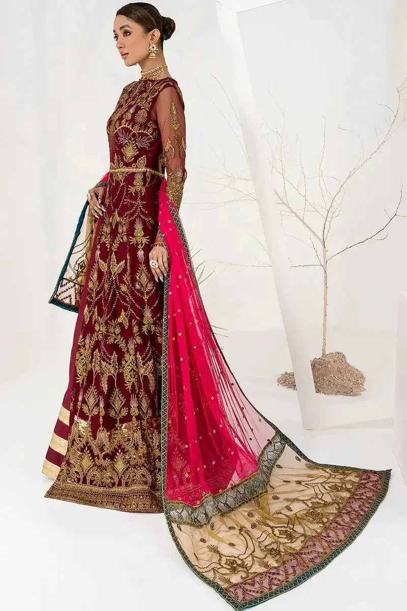 Zarif | LA CELESTE LUXURY Formals | ZLC 04 BURNT ROSE - Aqsa Fabrics