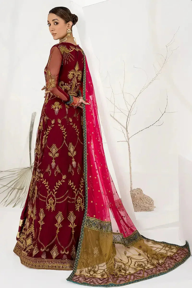 Zarif | LA CELESTE LUXURY Formals | ZLC 04 BURNT ROSE - Aqsa Fabrics