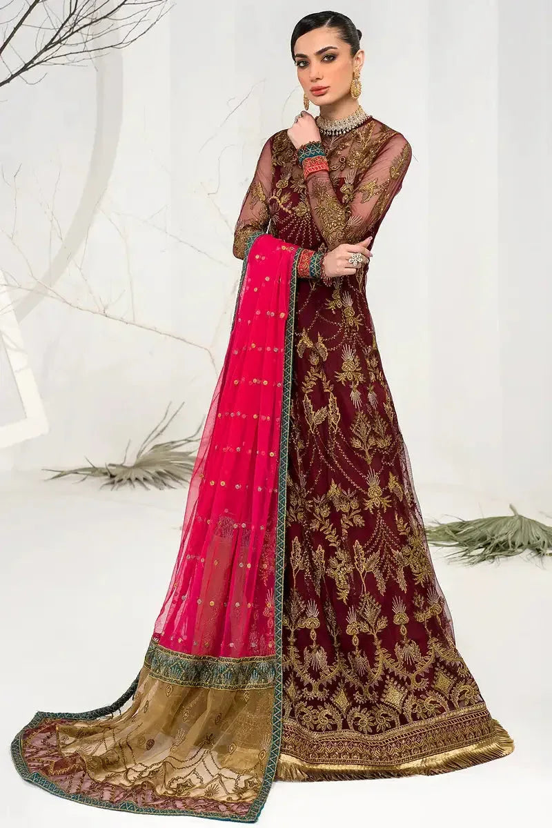 Zarif | LA CELESTE LUXURY Formals | ZLC 04 BURNT ROSE - Aqsa Fabrics