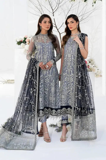 Zarif | LA CELESTE LUXURY Formals | ZLC 05 ASH GREY - Aqsa Fabrics