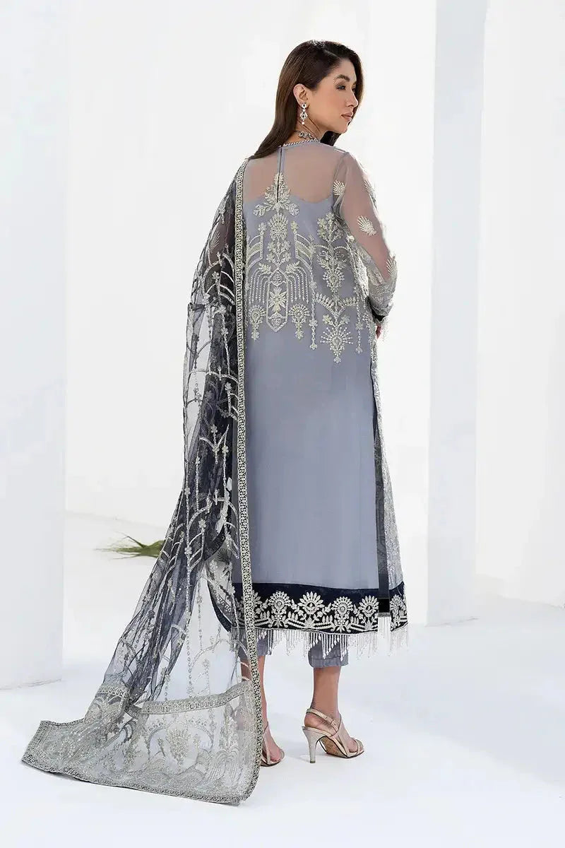 Zarif | LA CELESTE LUXURY Formals | ZLC 05 ASH GREY - Aqsa Fabrics