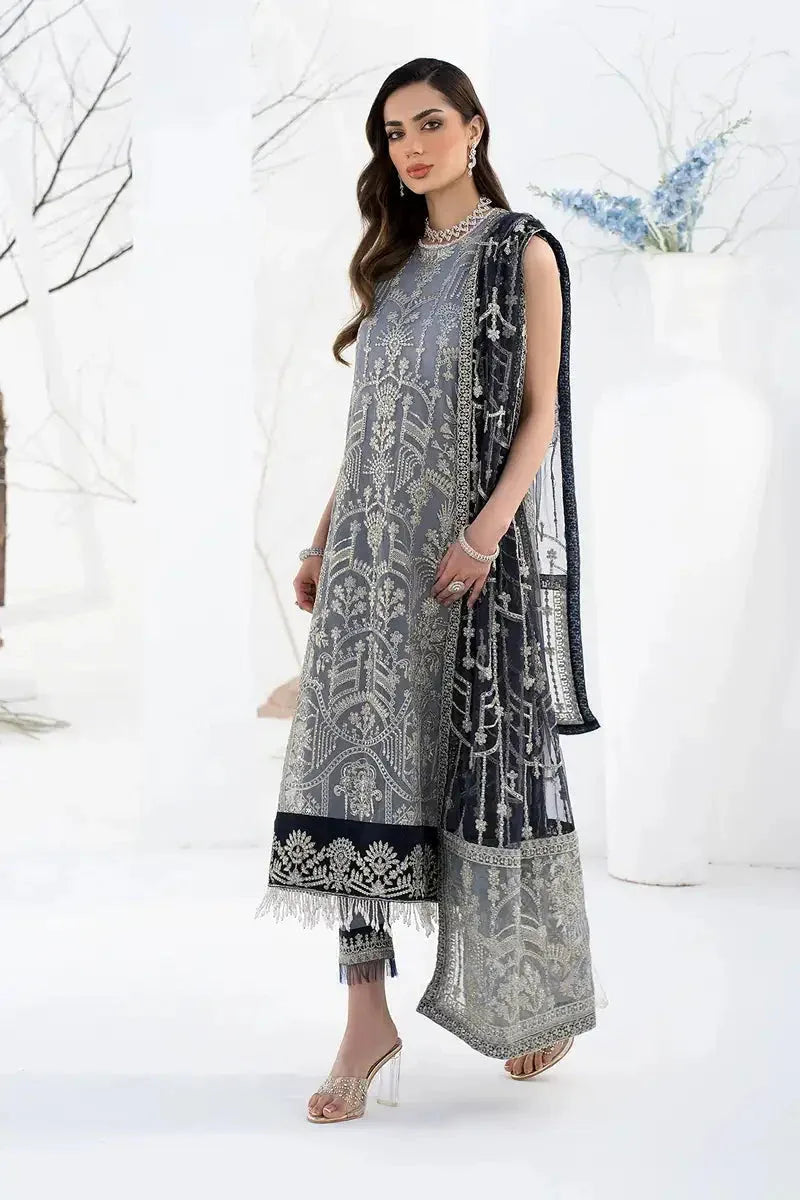 Zarif | LA CELESTE LUXURY Formals | ZLC 05 ASH GREY - Aqsa Fabrics