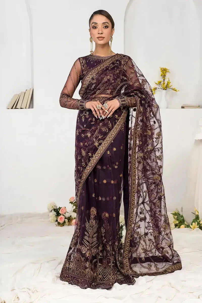 Zarif | LA CELESTE LUXURY Formals | ZLC 06 LAVENDER - Aqsa Fabrics