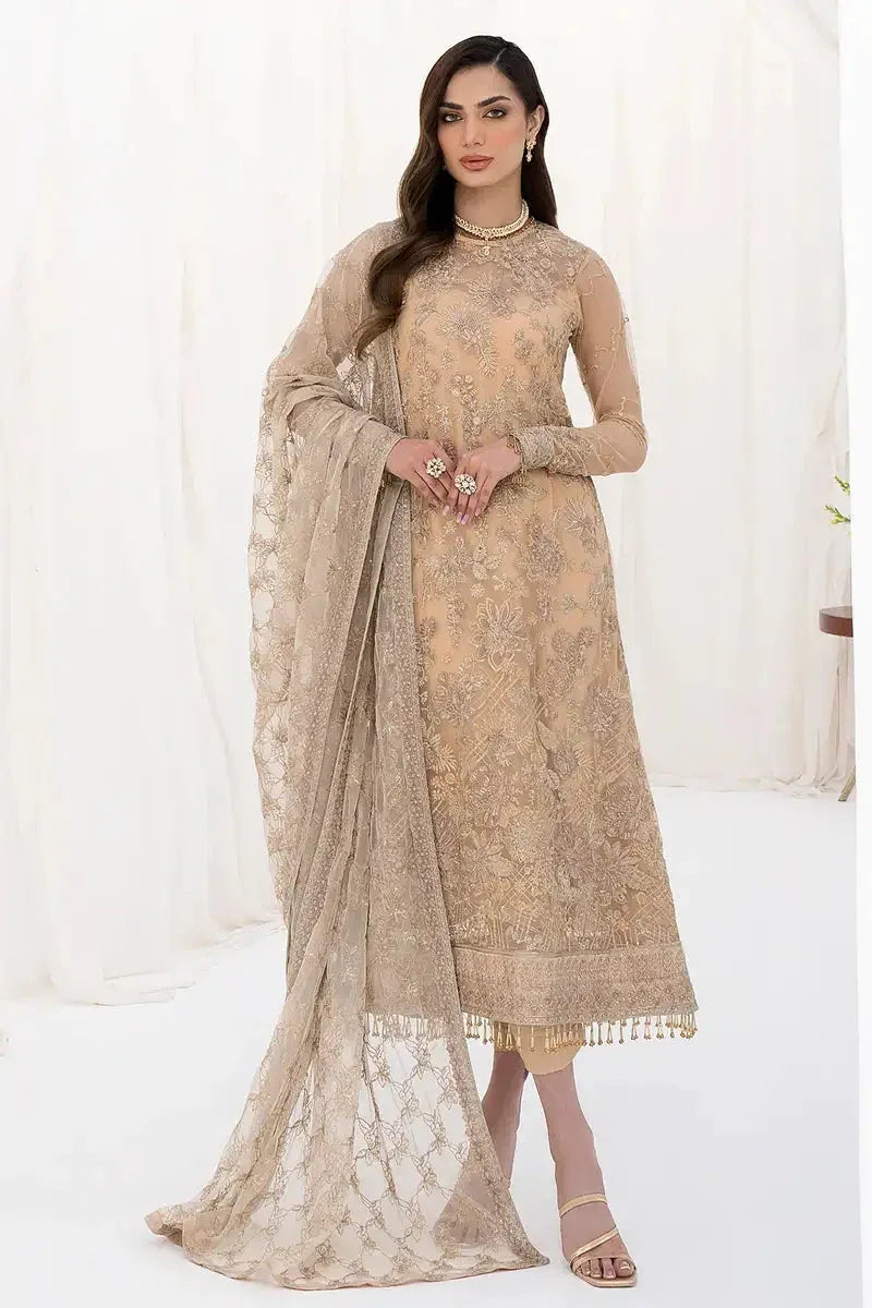 Zarif | LA CELESTE LUXURY Formals | ZLC 07 SAND GLOW - Aqsa Fabrics