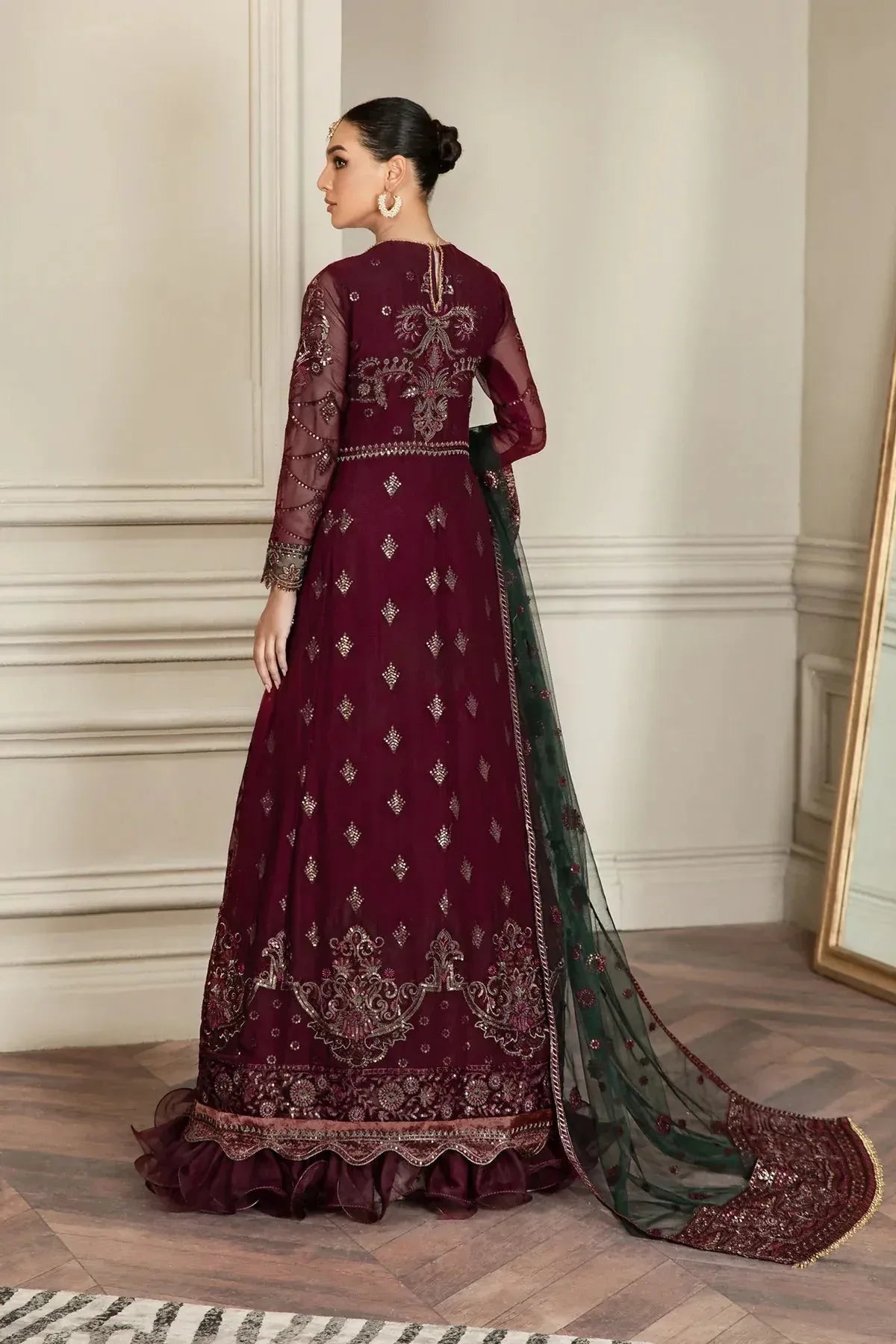 Zarif | Mehroz Formals  | Berry Wood - Aqsa Fabrics