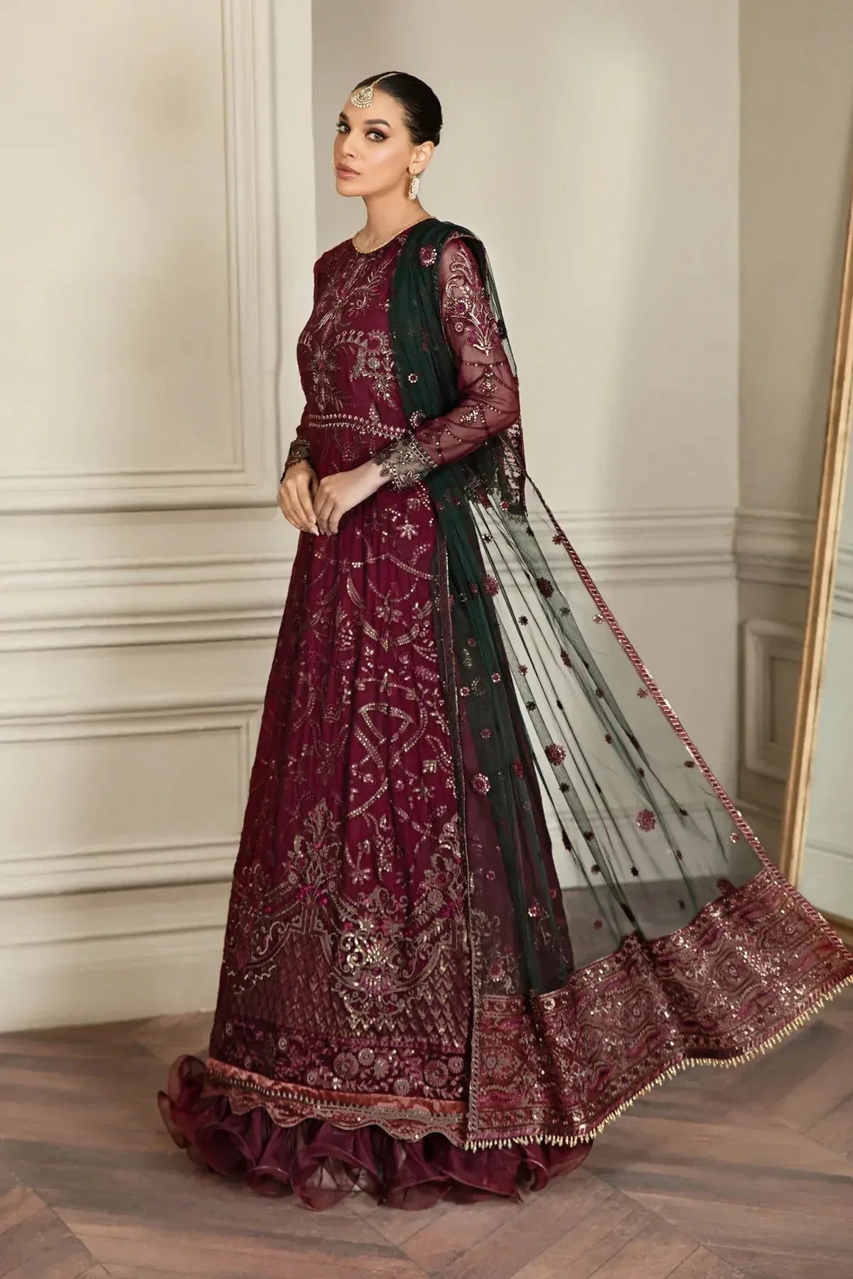 Zarif | Mehroz Formals  | Berry Wood - Aqsa Fabrics